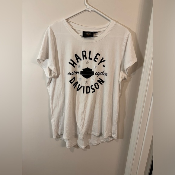 Harley Davidson Women’s Logo And Stars Short Sleeve Size XL‎ - Picture 1 of 7